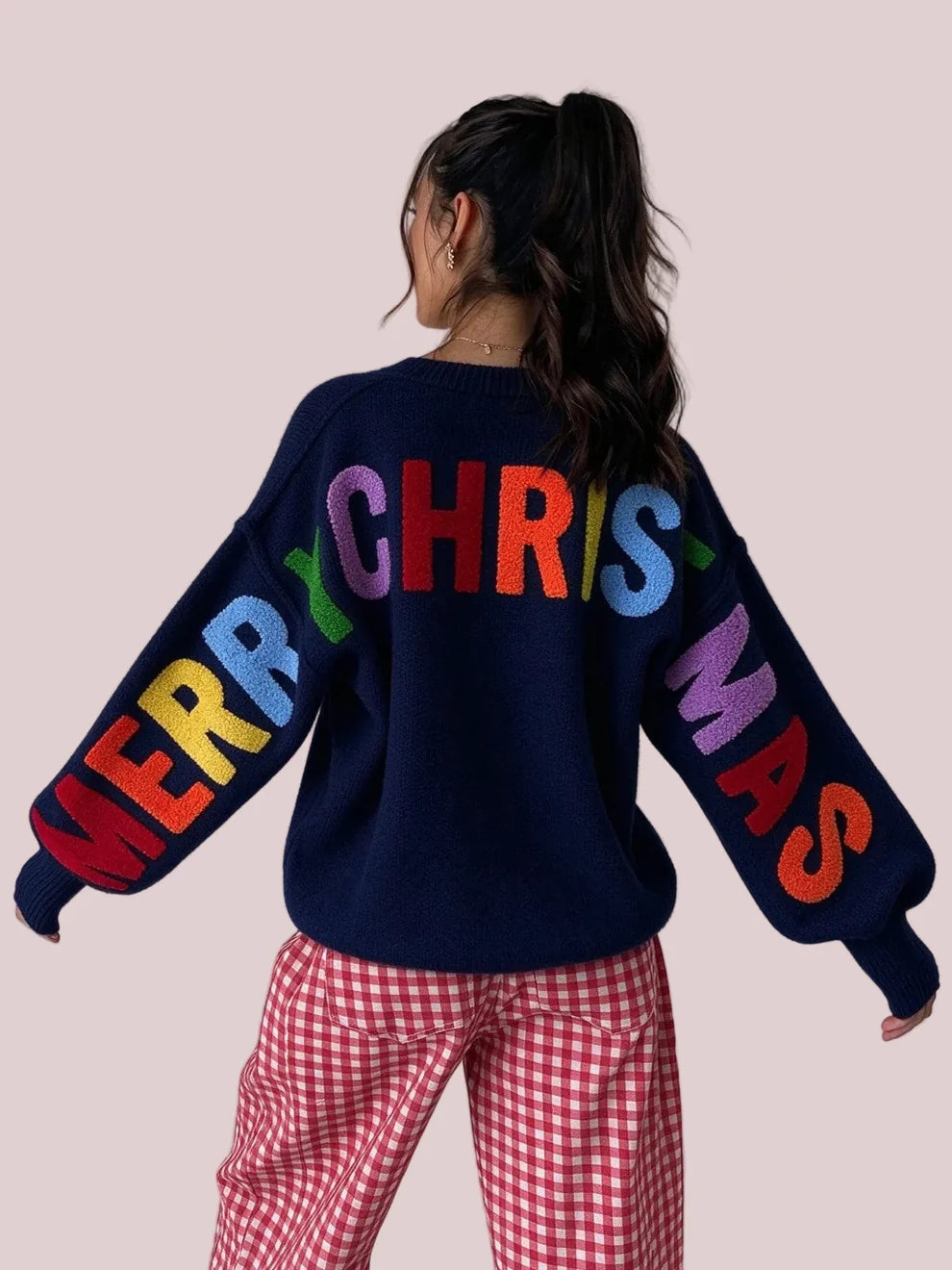 Noelle Rainbow Christmas Sweater