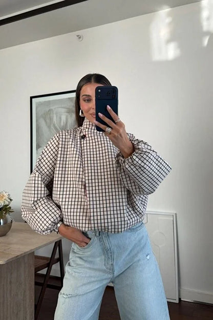 Mila | Plaid Collar Jacket