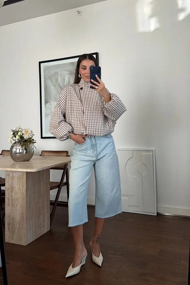 Mila | Plaid Collar Jacket
