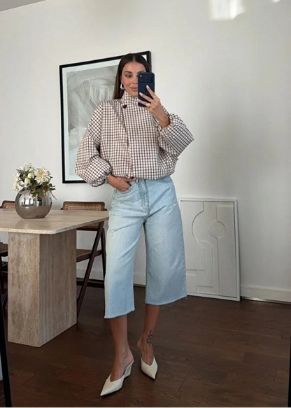 Mila | Plaid Collar Jacket