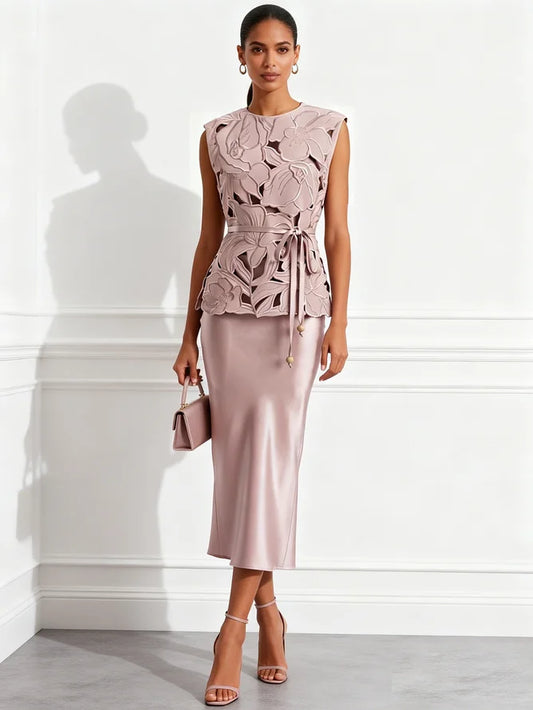 Valentina | Floral Satin Dress