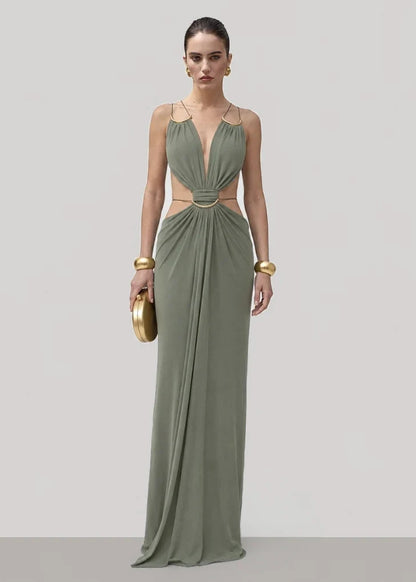 Eisley | Elegant Draped Maxi Dress