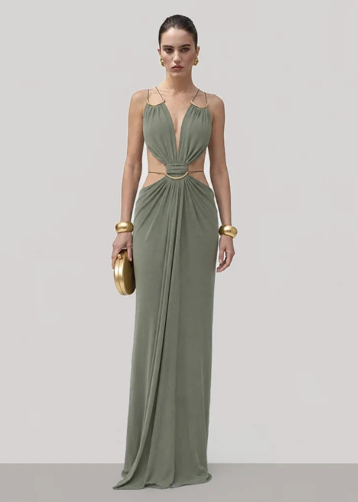 Eisley | Elegant Draped Maxi Dress