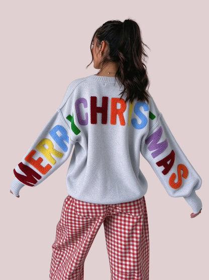Noelle Rainbow Christmas Sweater