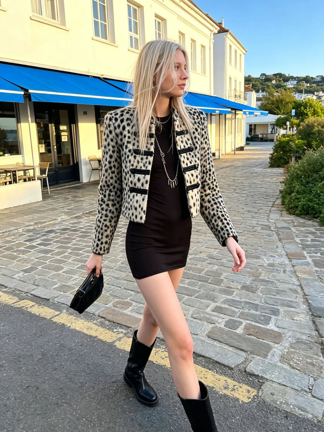Romy | Snow Leopard Jacket