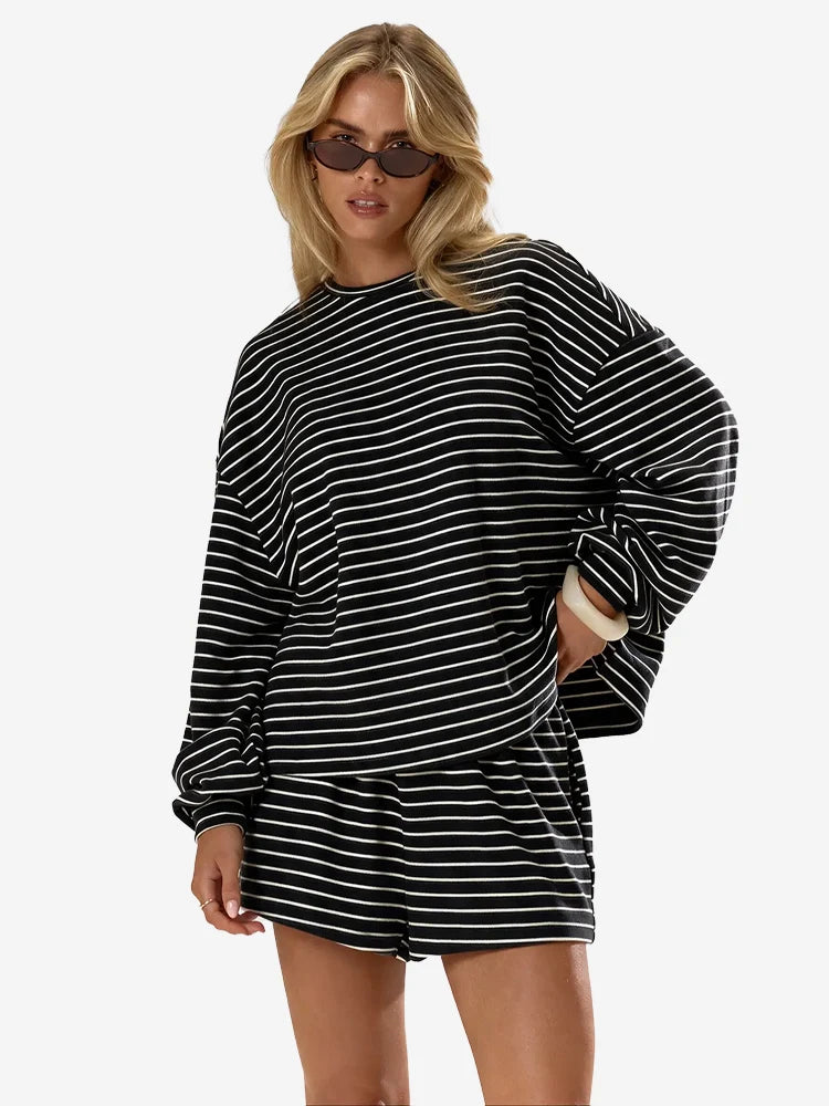 Elowen Striped Lounge Set