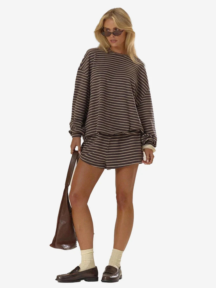 Elowen Striped Lounge Set