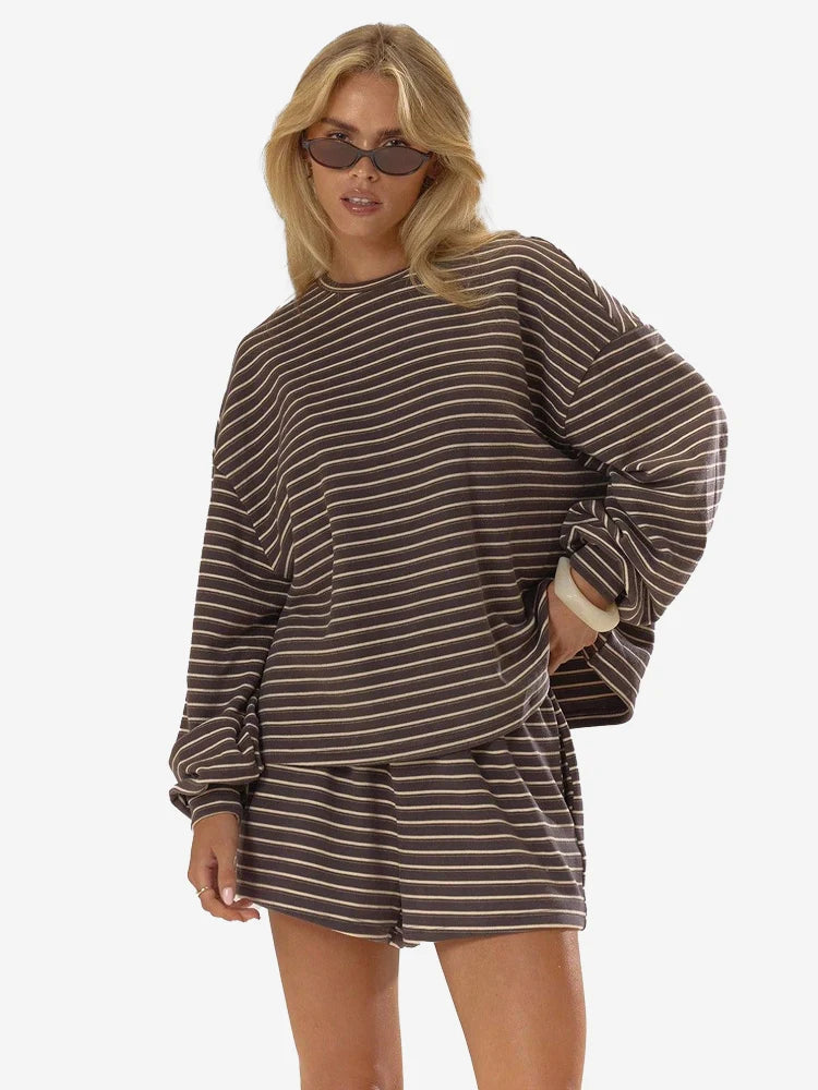 Elowen Striped Lounge Set