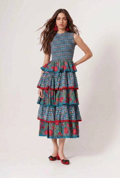 Mirava | Deign Printed Maxi Dress