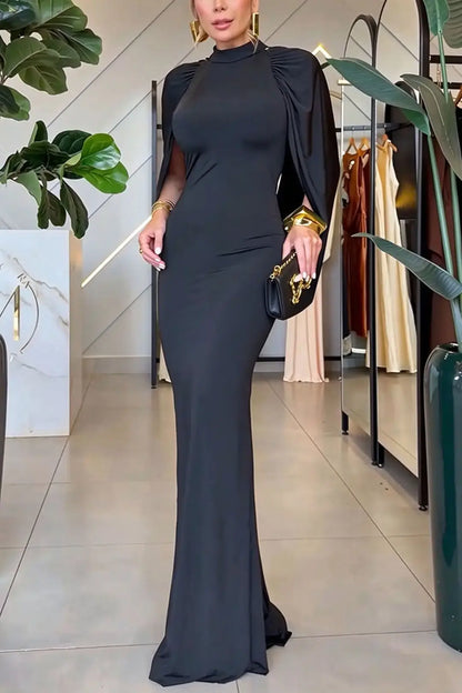 Seraphina | Draped Back Evening Dress