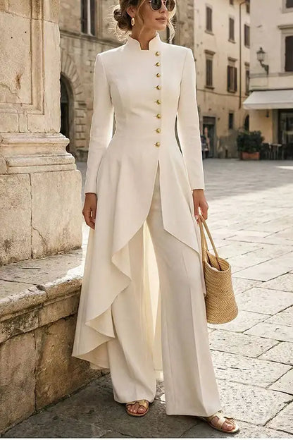 Elodie Elegant Wide-Leg Set