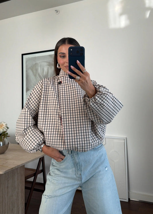 Mila | Plaid Collar Jacket