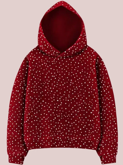 Celeste Glitter Hooded Sweater