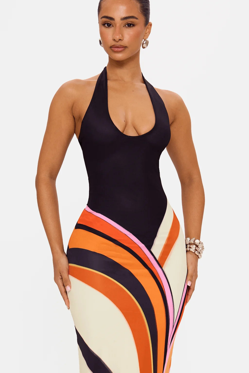 Isola | Swirl Maxi Dress