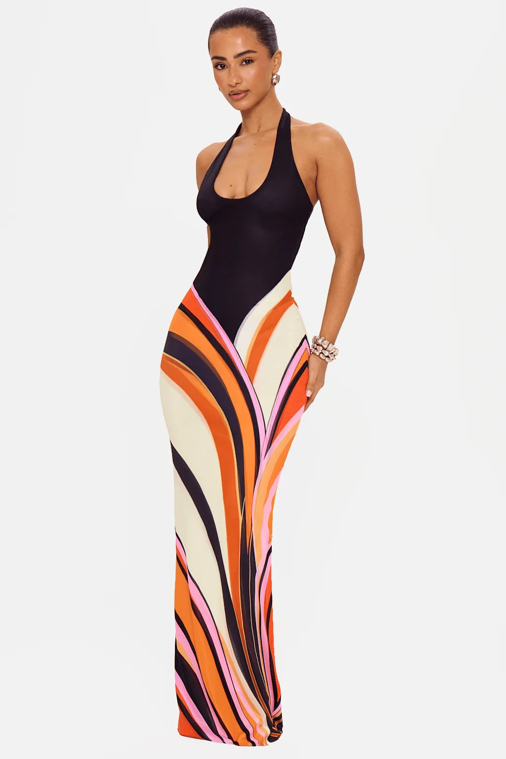 Isola | Swirl Maxi Dress