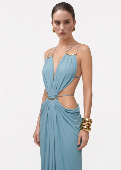 Eisley | Elegant Draped Maxi Dress