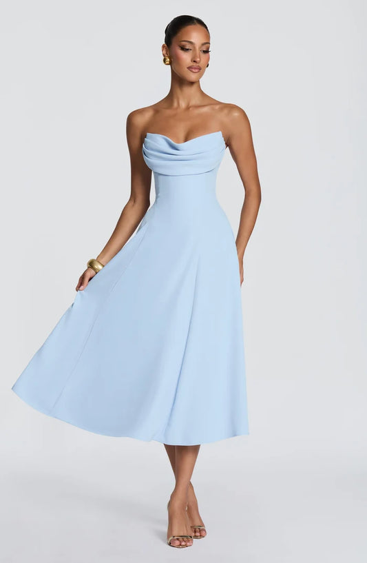 Marlowe | Draped Midi Dress