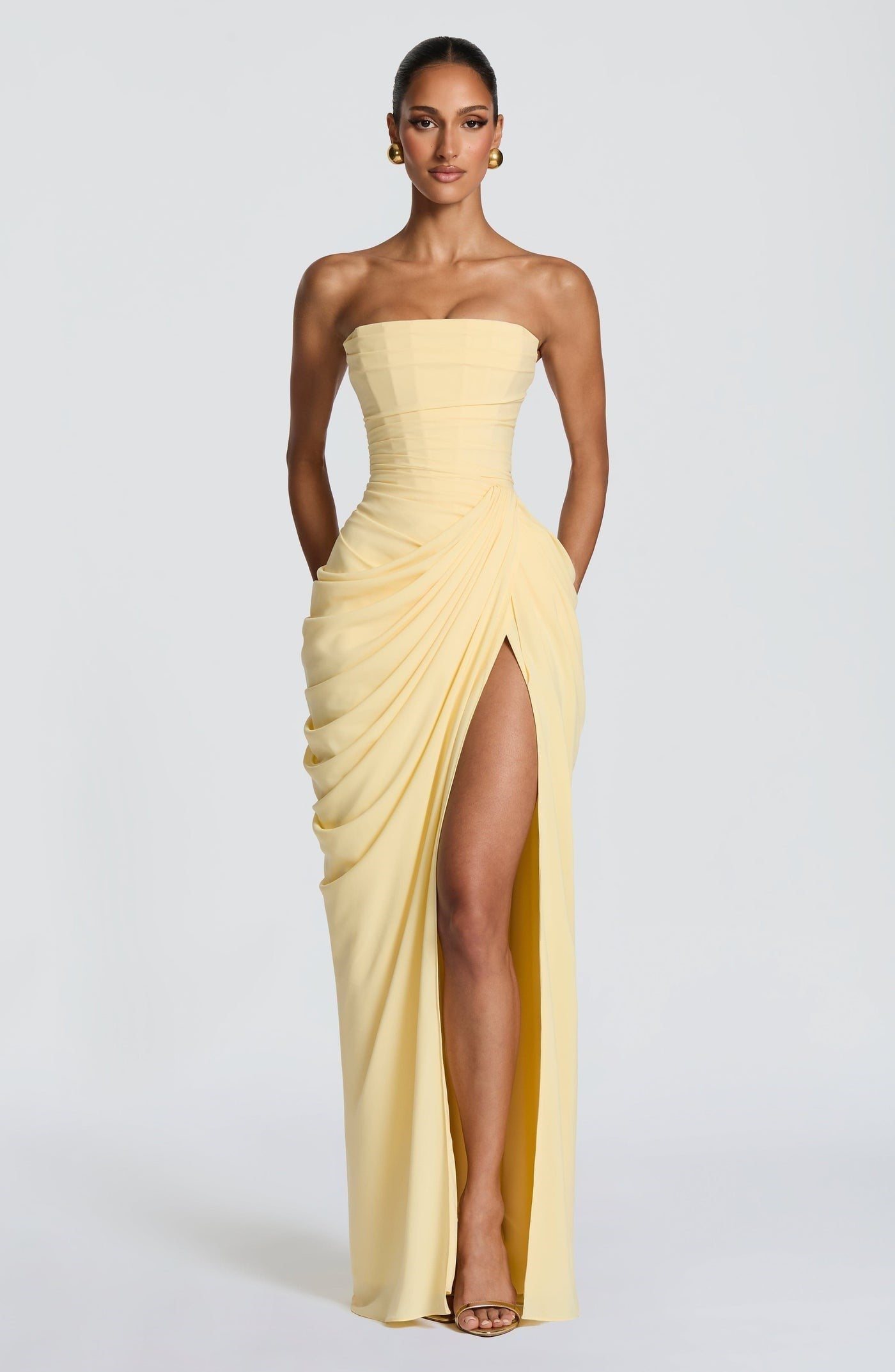 Mirava | Cyra Strapless Maxi Dress