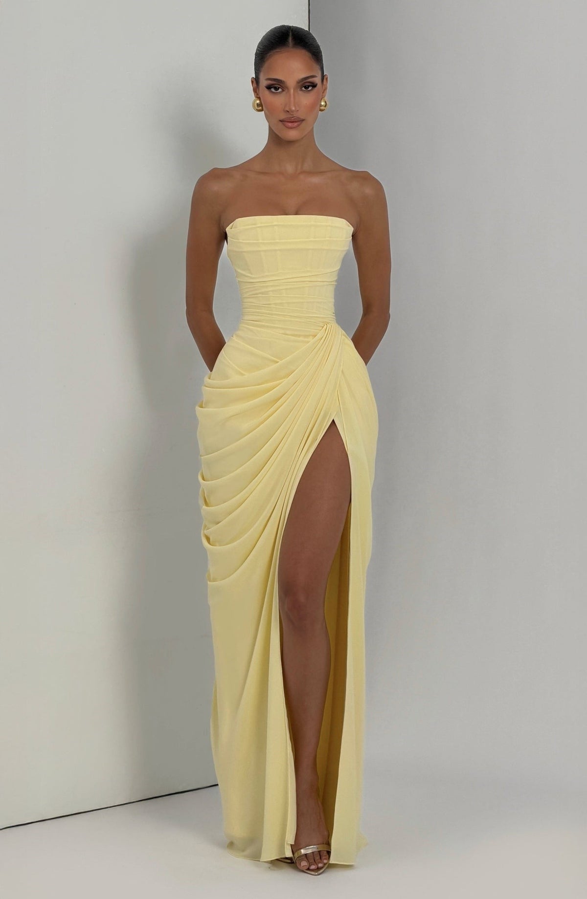 Mirava | Cyra Strapless Maxi Dress